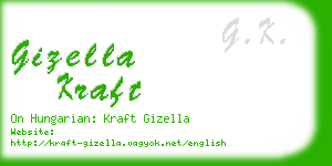 gizella kraft business card